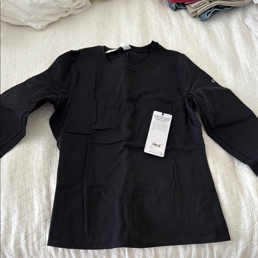 ALO womens airbrush winter warm nocturne long sleeve